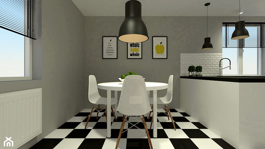 Projekt zmiany aranżacji części pomieszczeń w domu jednorodzinnym- Krzywanice - Kuchnia, styl tradycyjny - zdjęcie od Am Design Studio projektowania wnętrz