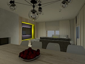 Projekt wnętrza domu jednorodzinnego w Zduńskiej Woli - Jadalnia, styl minimalistyczny - zdjęcie od Am Design Studio projektowania wnętrz
