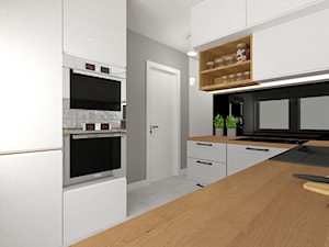 Mieszkanie wielka płyta46m2 - Kuchnia, styl skandynawski - zdjęcie od Am Design Studio projektowania wnętrz
