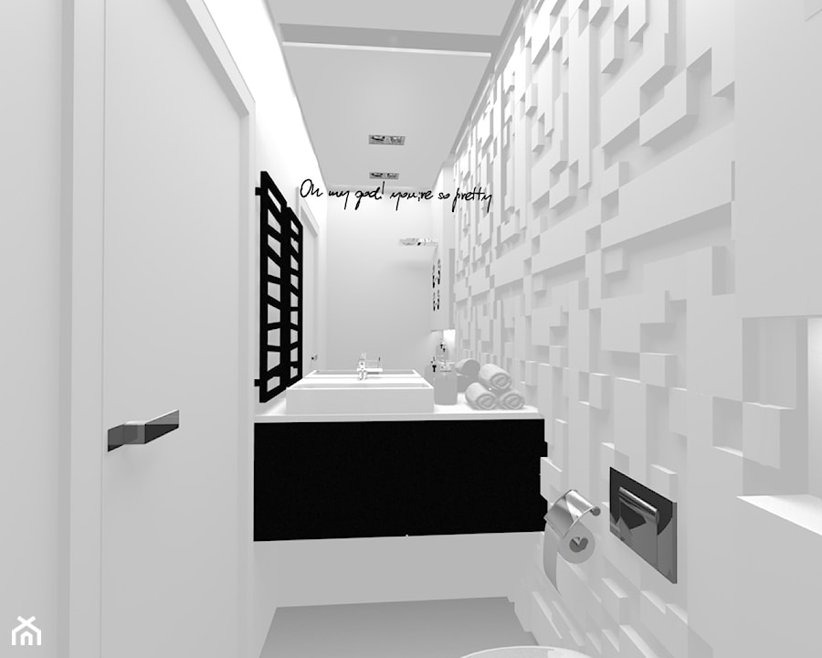 Łazienka minimalistyczna - Łazienka, styl minimalistyczny - zdjęcie od Am Design Studio projektowania wnętrz