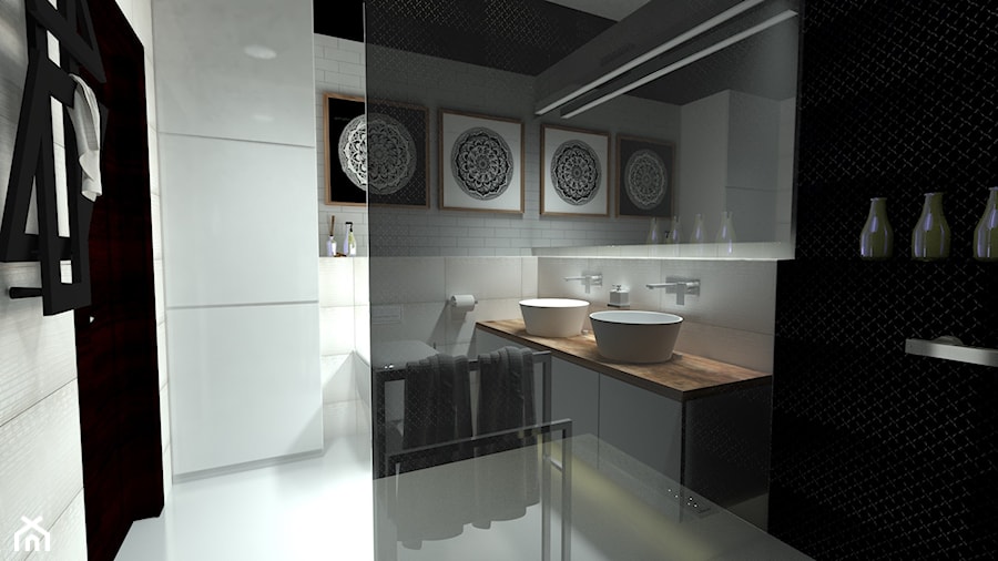 Projekt łazienki - Łazienka, styl nowoczesny - zdjęcie od Am Design Studio projektowania wnętrz