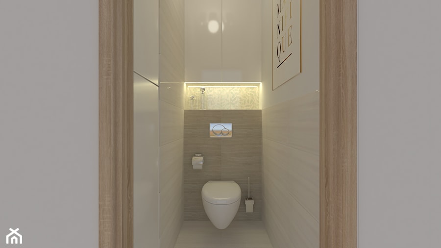Niewielka łazienka(4m2) w blokach i wc - Łazienka, styl nowoczesny - zdjęcie od Am Design Studio projektowania wnętrz