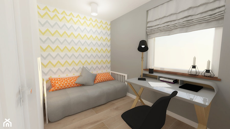 Mieszkanie wielka płyta46m2 - Pokój dziecka, styl skandynawski - zdjęcie od Am Design Studio projektowania wnętrz