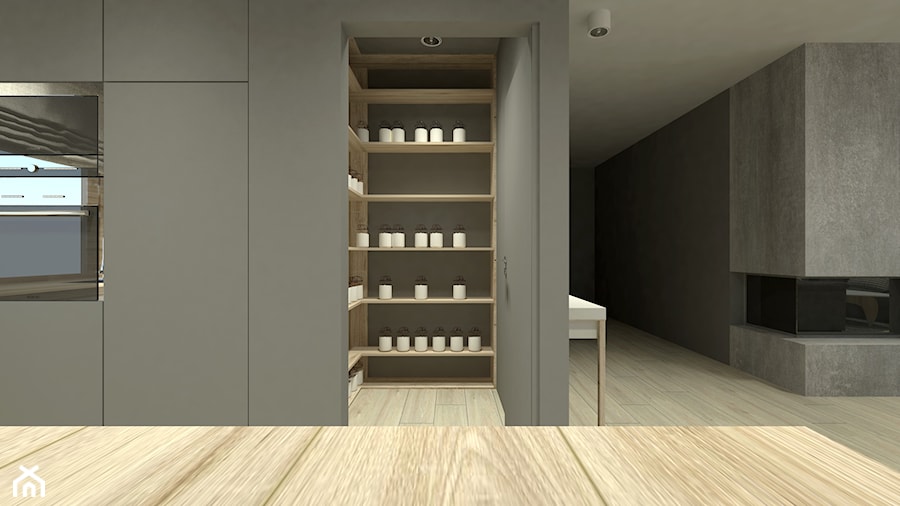 Projekt wnętrza domu jednorodzinnego w Zduńskiej Woli - Kuchnia, styl minimalistyczny - zdjęcie od Am Design Studio projektowania wnętrz
