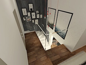 Dom jednorodzinny pod Łodzią - Schody, styl nowoczesny - zdjęcie od Am Design Studio projektowania wnętrz