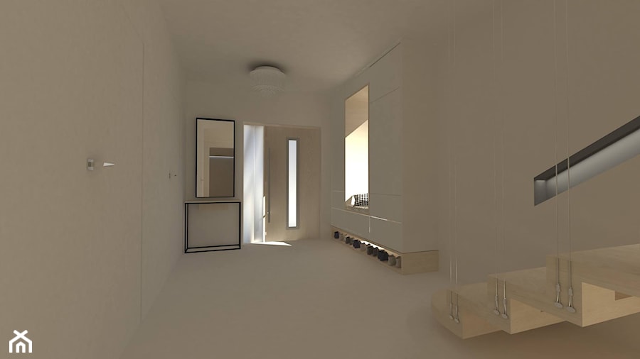 Hall i klatka schodowa - Hol / przedpokój, styl minimalistyczny - zdjęcie od Am Design Studio projektowania wnętrz