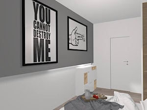 Projekt metamorfozy 43-metrowego mieszkania w bloku z wielkiej płyty - zdjęcie od Am Design Studio projektowania wnętrz