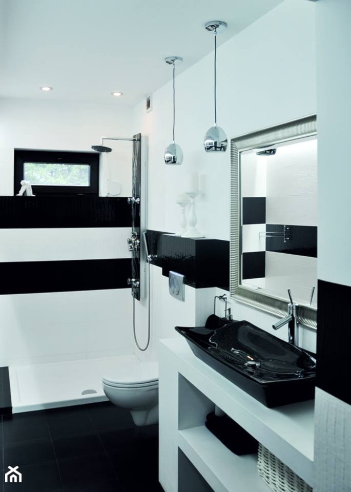 Łazienka w domu jednorodzinnym w Kolumnie - zdjęcie od Am Design Studio projektowania wnętrz