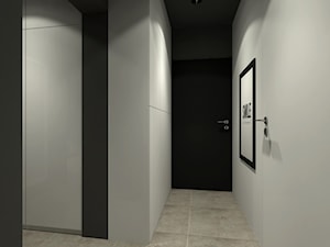 Projekt zmiany aranżacji wnętrza mieszkania w bloku z wielkiej płyty - Hol / przedpokój, styl minimalistyczny - zdjęcie od Am Design Studio projektowania wnętrz