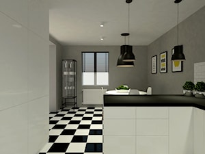 Projekt zmiany aranżacji części pomieszczeń w domu jednorodzinnym- Krzywanice - Kuchnia, styl tradycyjny - zdjęcie od Am Design Studio projektowania wnętrz