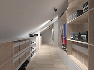 Garderoba na poddaszu - zdjęcie od Am Design Studio projektowania wnętrz
