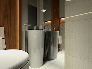 Projekt niewielkiej łazienki - Łazienka, styl minimalistyczny - zdjęcie od Am Design Studio projektowania wnętrz