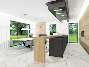 Jadalnia z kuchnią - zdjęcie od 4Q Dekton Pracownia Architektoniczna