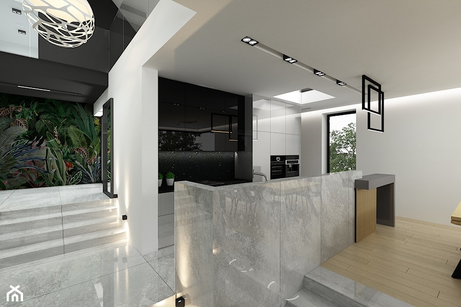 Dom jednorodzinny - projekt wnętrz - Kuchnia, styl nowoczesny - zdjęcie od 4Q Dekton Pracownia Architektoniczna