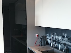 Apartament dla singla Szczecin - Kuchnia, styl nowoczesny - zdjęcie od 4Q Dekton Pracownia Architektoniczna