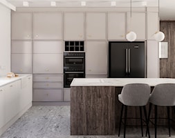 Projekt salonu z kuchnią - zdjęcie od JUST studio projektowe - Homebook
