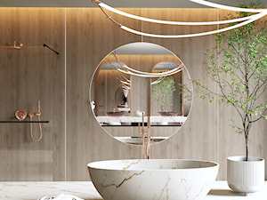 Projekt łazienki luksusowej - Łazienka, styl minimalistyczny - zdjęcie od ManiaDekorowania Projektowanie wnętrz Rzeszów