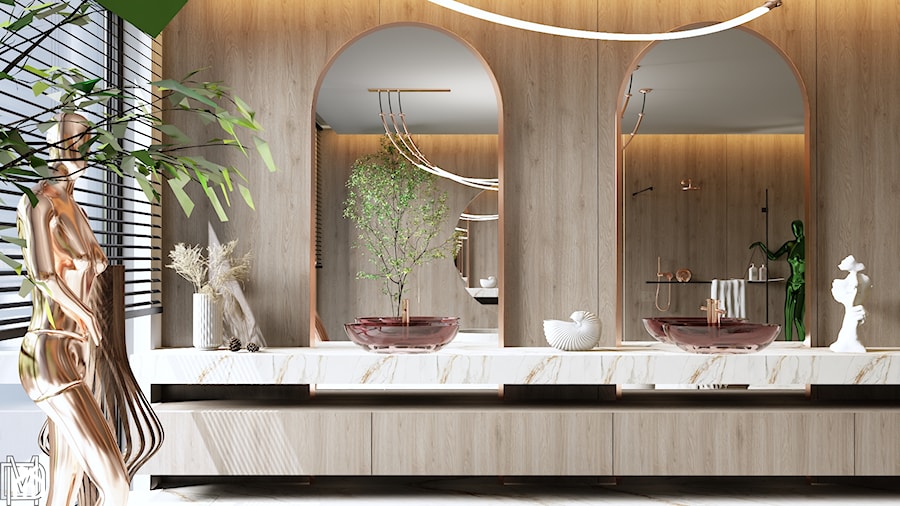 Projekt łazienki luksusowej - Łazienka, styl glamour - zdjęcie od ManiaDekorowania Projektowanie wnętrz Rzeszów