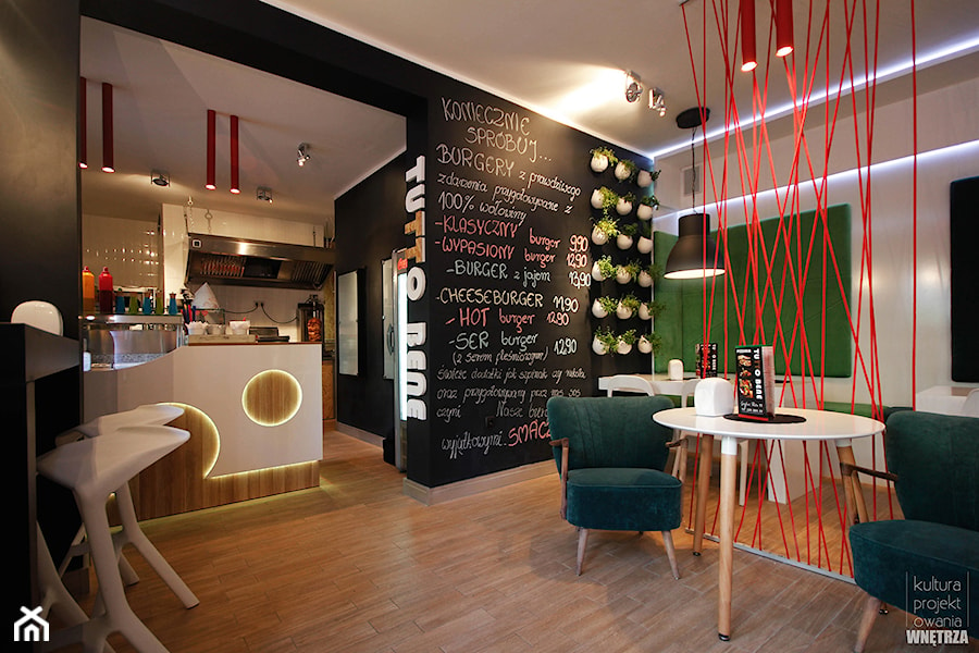 Wnętrze lokalu pizzeri - zdjęcie od Kultura Projektowania Katarzyna Kucyga