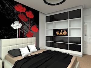 Mieszkanie 2-poziomowe w Warszawie - Średnia sypialnia, styl nowoczesny - zdjęcie od Medyńscy Projektowanie
