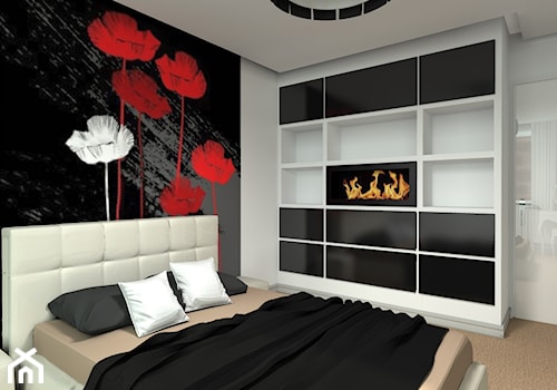 Mieszkanie 2-poziomowe w Warszawie - Średnia sypialnia, styl nowoczesny - zdjęcie od Medyńscy Projektowanie