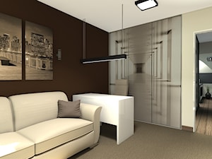 Mieszkanie 2-poziomowe w Warszawie - Biuro, styl nowoczesny - zdjęcie od Medyńscy Projektowanie