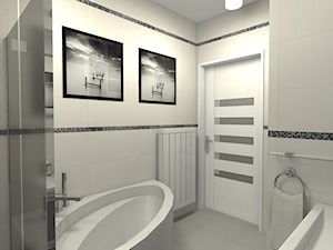 Projekt mieszkania 53m2 Warszawa-Włochy - Łazienka, styl nowoczesny - zdjęcie od Medyńscy Projektowanie