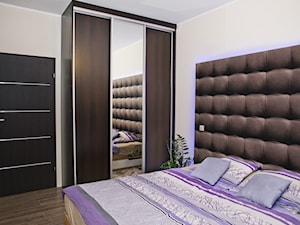Mieszkanie na warszawskim Wilanowie - REALIZACJA - Sypialnia, styl nowoczesny - zdjęcie od Medyńscy Projektowanie
