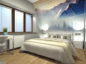 Sypialnia w domu pod Piasecznem - Sypialnia, styl nowoczesny - zdjęcie od Medyńscy Projektowanie