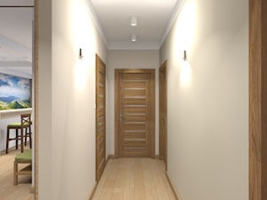 Mieszkanie w Warszawie 113m2 - Mały szary hol / przedpokój - zdjęcie od Medyńscy Projektowanie