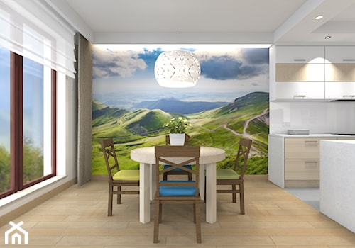 Mieszkanie w Warszawie 113m2 - Mała biała jadalnia jako osobne pomieszczenie - zdjęcie od Medyńscy Projektowanie