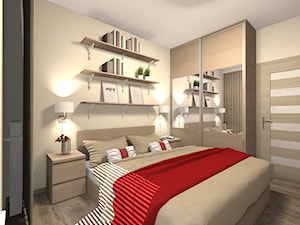 Mieszkanie 44m2 w Warszawie - Sypialnia, styl skandynawski - zdjęcie od Medyńscy Projektowanie
