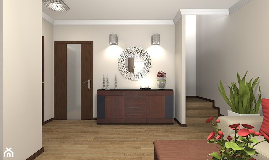 Segment w Warszawie - wybrane pomieszczenia - Mały szary salon, styl glamour - zdjęcie od Medyńscy Projektowanie