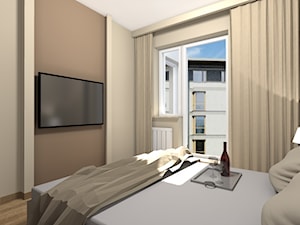Mieszkanie 90m2 w Warszawa Ursus - Sypialnia, styl nowoczesny - zdjęcie od Medyńscy Projektowanie