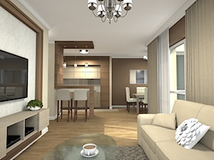 Mieszkanie 99m2 na warszawskiej Pradze - Salon, styl nowoczesny - zdjęcie od Medyńscy Projektowanie