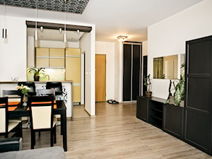 Mieszkanie na warszawskim Wilanowie - REALIZACJA - Salon, styl nowoczesny - zdjęcie od Medyńscy Projektowanie