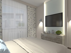 Mieszkanie 75m2 na Bemowie - styl wiejski - Sypialnia, styl nowoczesny - zdjęcie od Medyńscy Projektowanie