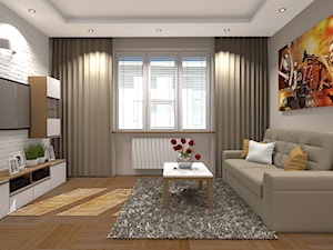 Dwa pokoje w warszawskim mieszkaniu - Salon, styl skandynawski - zdjęcie od Medyńscy Projektowanie