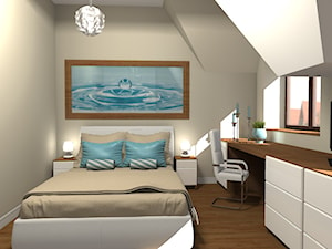 Sypialnia w domu pod Warszawą - Sypialnia, styl nowoczesny - zdjęcie od Medyńscy Projektowanie