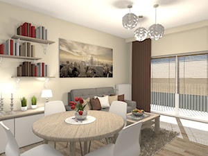 Mieszkanie 44m2 w Warszawie - Salon, styl skandynawski - zdjęcie od Medyńscy Projektowanie