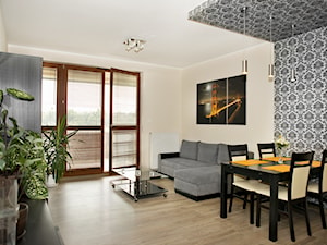 Mieszkanie na warszawskim Wilanowie - REALIZACJA - Salon, styl nowoczesny - zdjęcie od Medyńscy Projektowanie