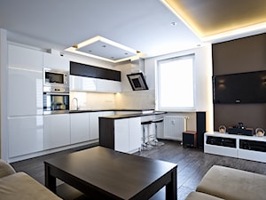 Mieszkanie we Wrocławiu - REALIZACJA - Salon, styl nowoczesny - zdjęcie od Medyńscy Projektowanie