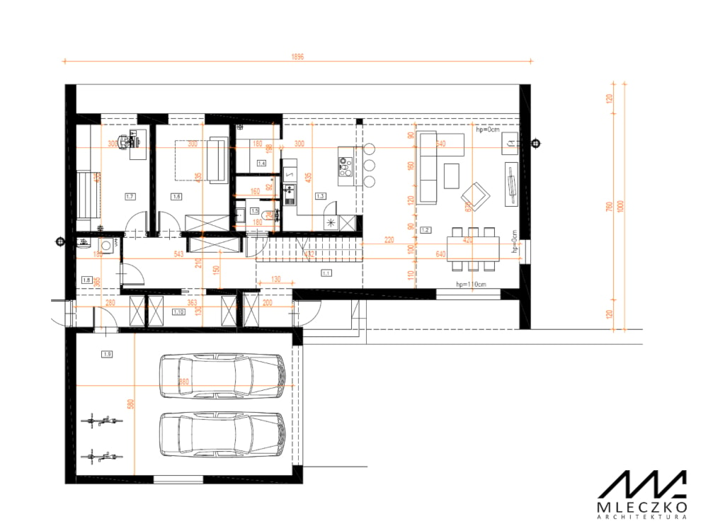 Dom w Węgrzcach Wielkich - Domy, styl nowoczesny - zdjęcie od mleczko architektura - Homebook