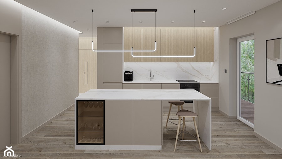 Mieszkanie w Bielsku-Białej - Kuchnia, styl nowoczesny - zdjęcie od AW-STUDIO Pracownia Architektury Wnętrz