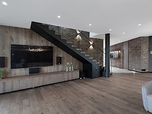 Dom w stylu modern country - Salon - zdjęcie od AW-STUDIO Pracownia Architektury Wnętrz