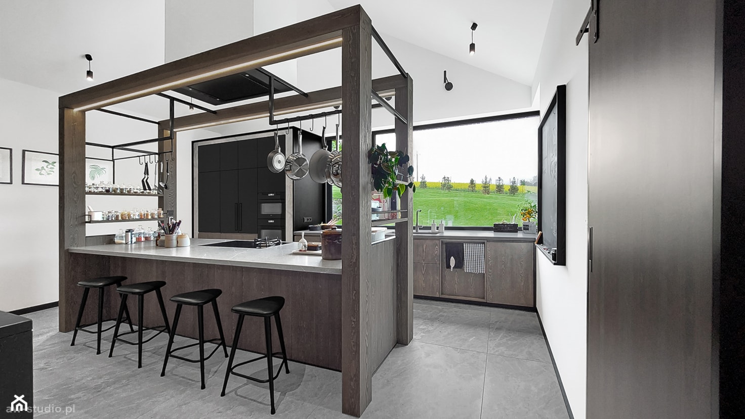 Dom w stylu modern country - Kuchnia - zdjęcie od AW-STUDIO Pracownia Architektury Wnętrz - Homebook