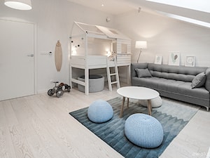 Pokój dla dzieci z łóżkiem piętrowym - Pokój dziecka, styl skandynawski - zdjęcie od AW-STUDIO Pracownia Architektury Wnętrz