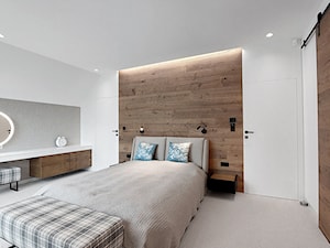 Sypialnia w stylu modern country - Sypialnia, styl nowoczesny - zdjęcie od AW-STUDIO Pracownia Architektury Wnętrz
