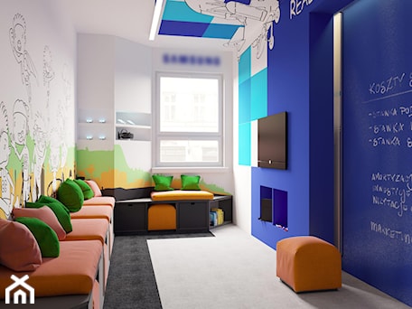 Aranżacje wnętrz - Biuro: Chillout room w Chorzowie - Xicorra Living. Przeglądaj, dodawaj i zapisuj najlepsze zdjęcia, pomysły i inspiracje designerskie. W bazie mamy już prawie milion fotografii!