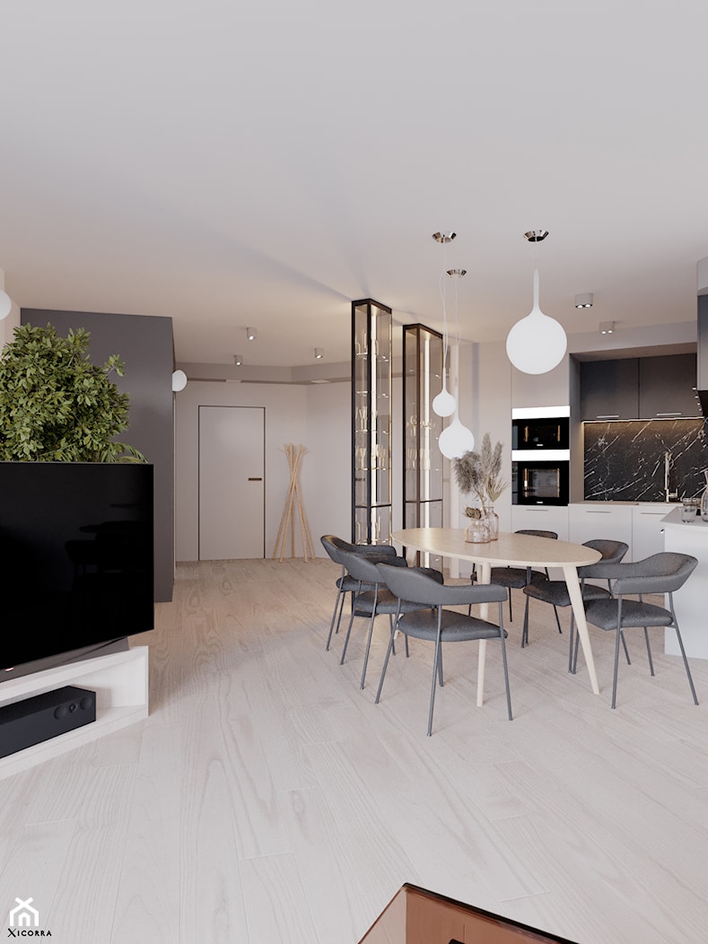 Apartament na słupach - Salon, styl nowoczesny - zdjęcie od Xicorra Living - Homebook